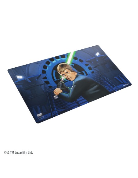 Gamegenic: Star Wars Unlimited - Ashes of the Empire - Double-Sided Game Mat - Jedi Luke Skywalker & Emperor Palpatine