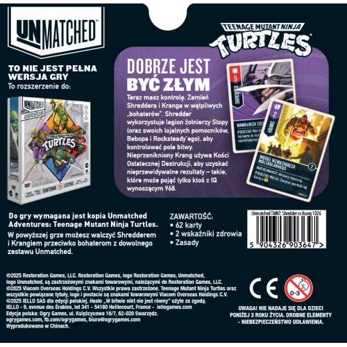 UNMATCHED: TMNT SHREDER vs KRANG
