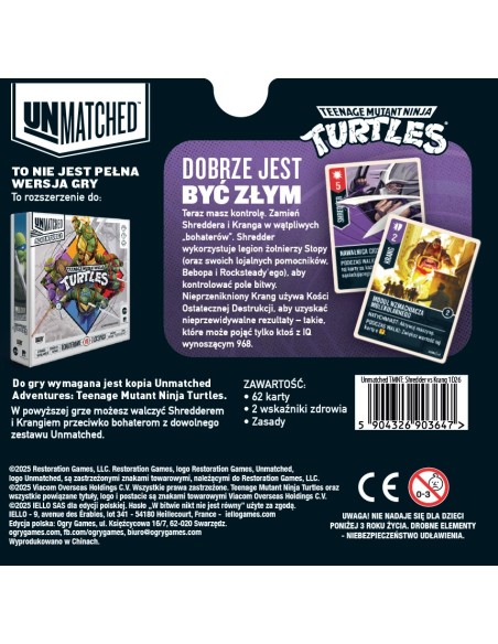 UNMATCHED: TMNT SHREDER vs KRANG