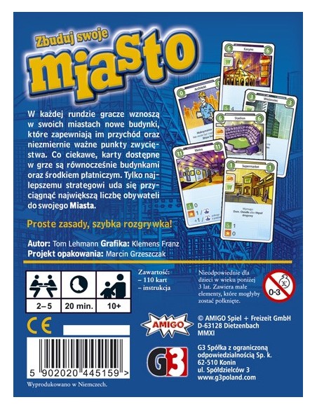 Zbuduj swoje miasto Karciane G3